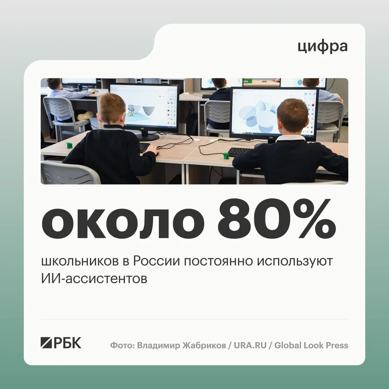Минцифры сообщает, что примерно 80% российских школьников регулярно применяют ИИ‑ассистентов. Более 95% мест проживания обеспечены доступом к LTE/4G, а отложенный запуск 5G помог выровнять покрытие связи по стране.
