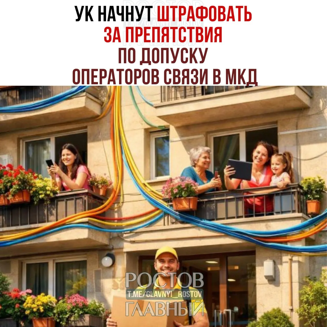 За препятствие при установке и обслуживании интернет-кабелей и антенн вводят штрафы: для должностных лиц — 10–40 тыс. руб., для юридических лиц — 100–500 тыс. руб.