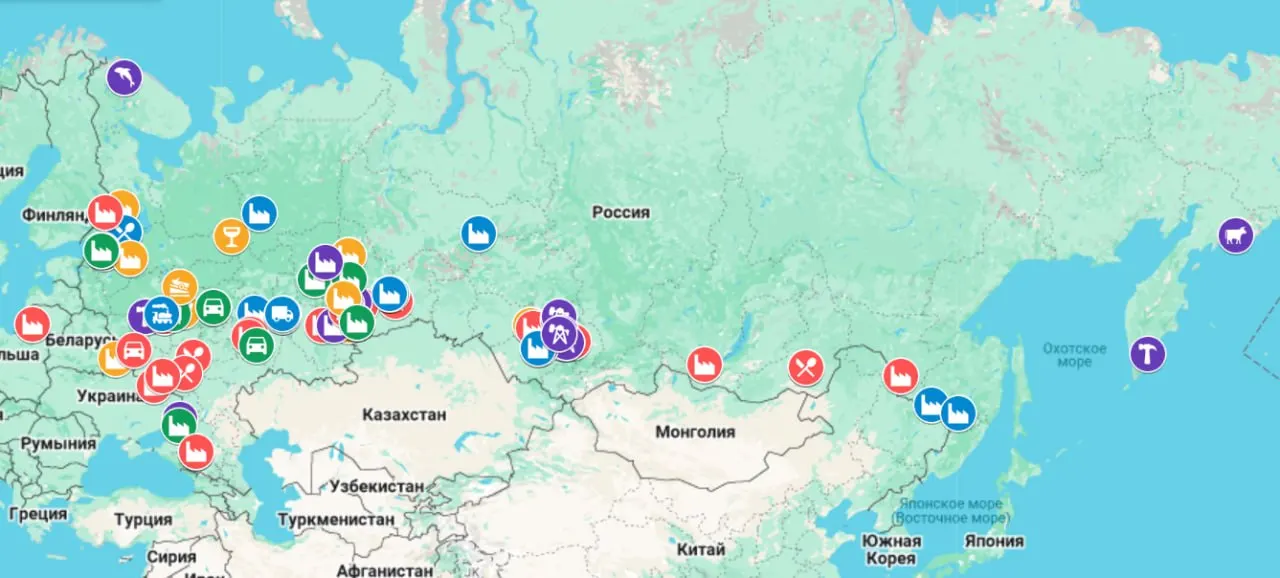 Онлайн‑карта собирает случаи остановки производств, массовых увольнений, задержек зарплат и переводов на сокращённую неделю — с начала 2026 года число отмеченных проблем превысило показатели 2025-го, охватив регионы от Калининграда до Камчатки.