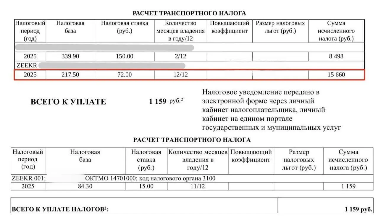 Во многих регионах до конца 2027 года действует нулевая ставка по транспортному налогу для электромобилей, однако граждане получают уведомления об начислениях.